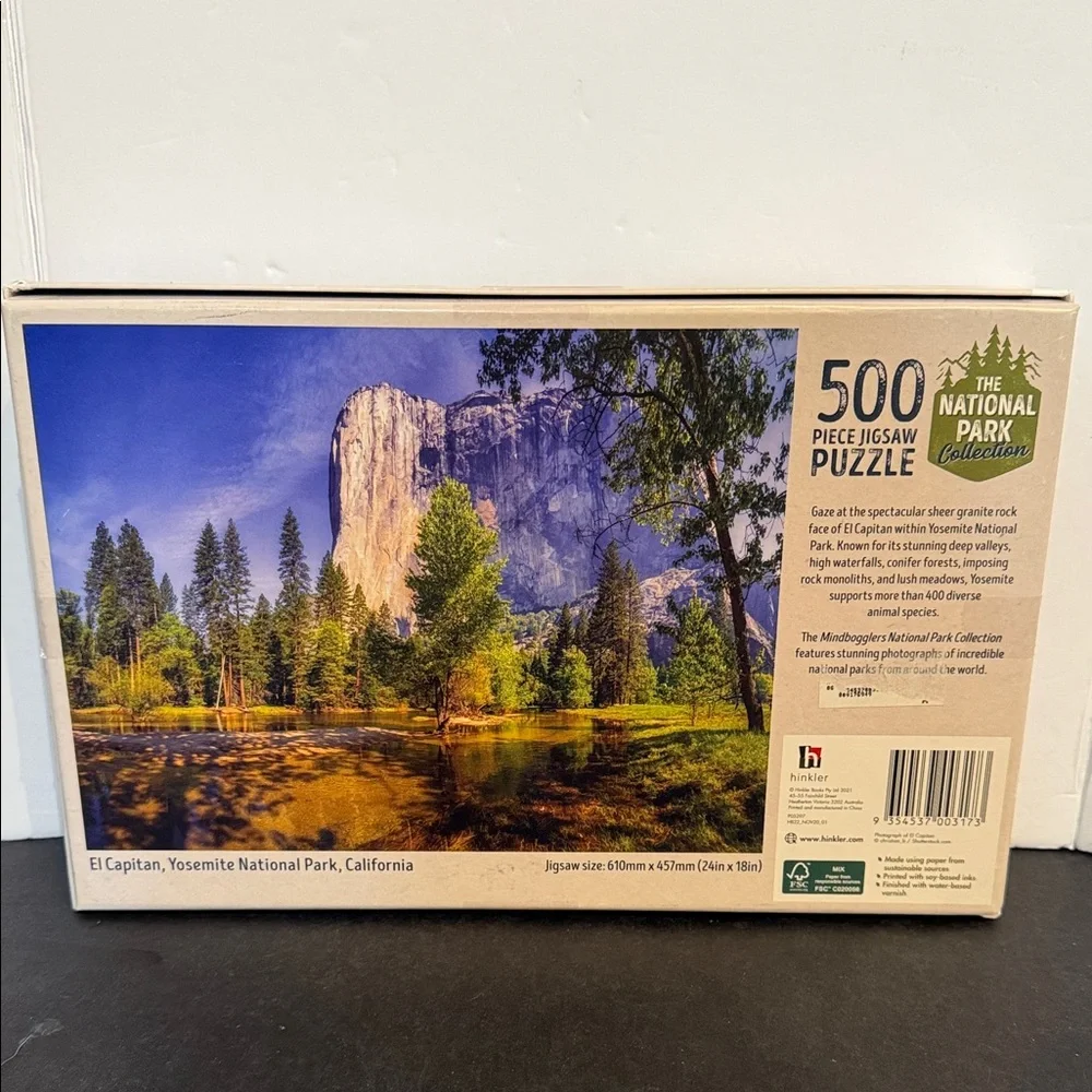 Hinkler 500 piece National Parks jigsaw puzzle Yosemite Park  SALE🔴3/$25 - Picture 2 of 4